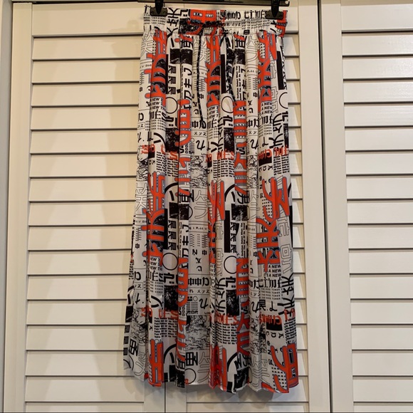 Asos x Collusion Pleated Printed Skirt - Picture 5 of 5